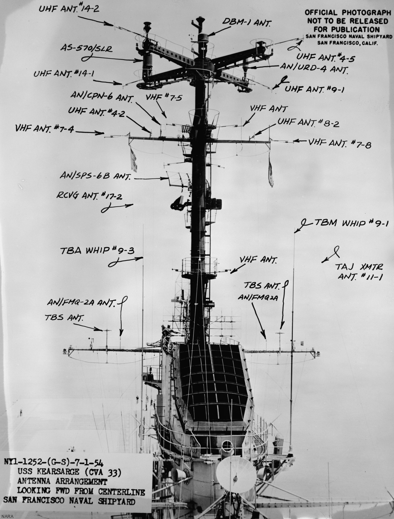 cva-33 uss kearsarge essex class aircraft carrier 12 san francisco naval shipyard