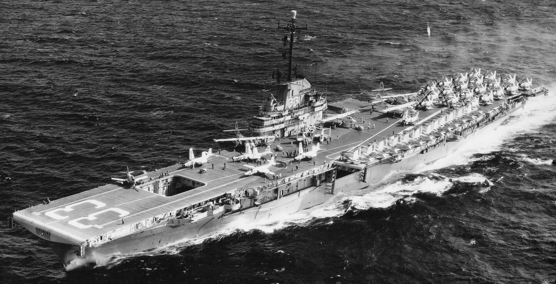 cva-33 uss kearsarge essex class aircraft carrier air task group atg-3 31