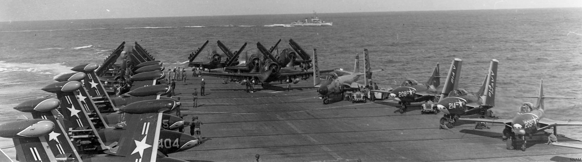 cva-33 uss kearsarge essex class aircraft carrier air group cvg-11 53