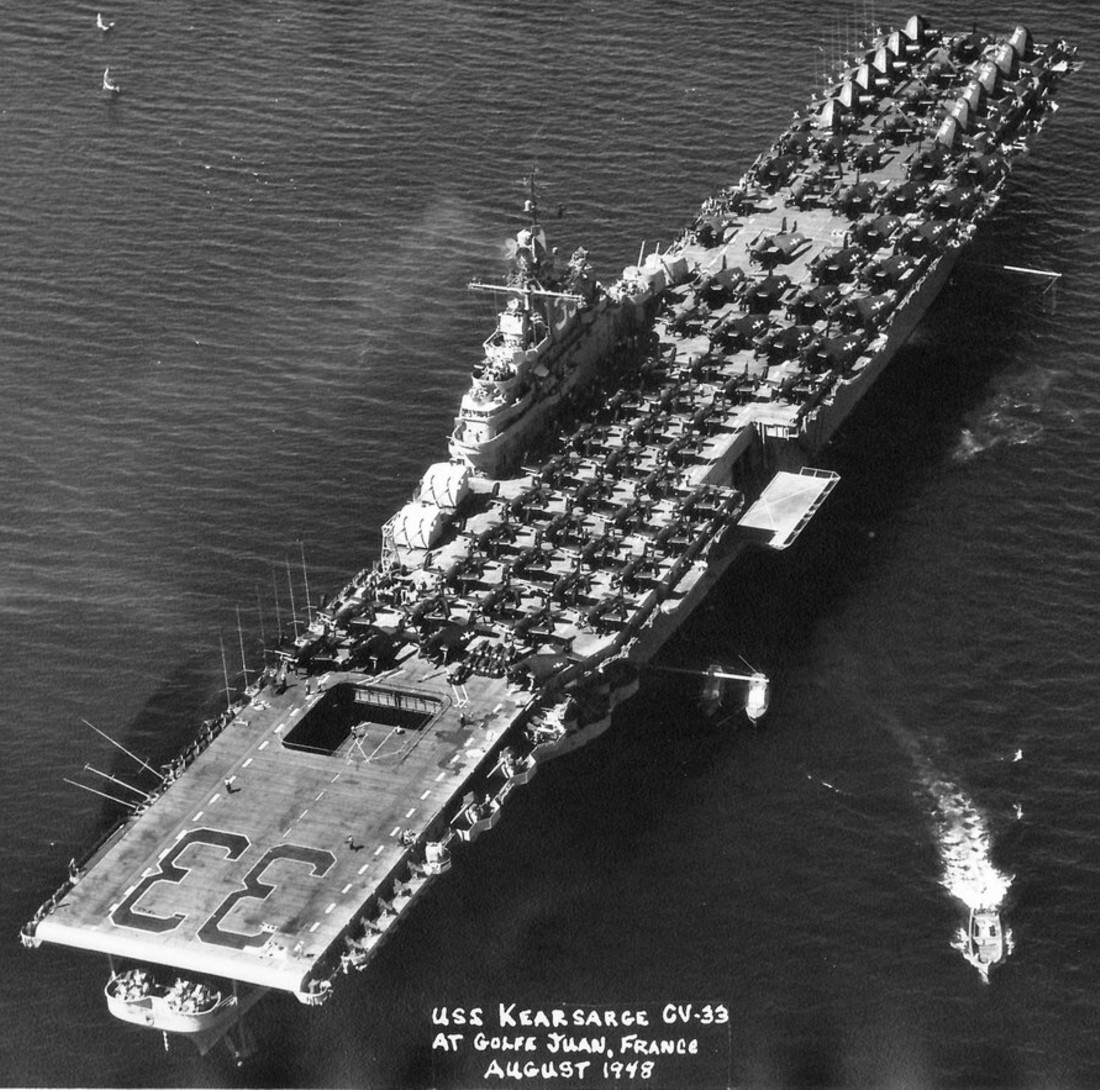 cv-33 uss kearsarge essex class aircraft carrier air group cvg 54