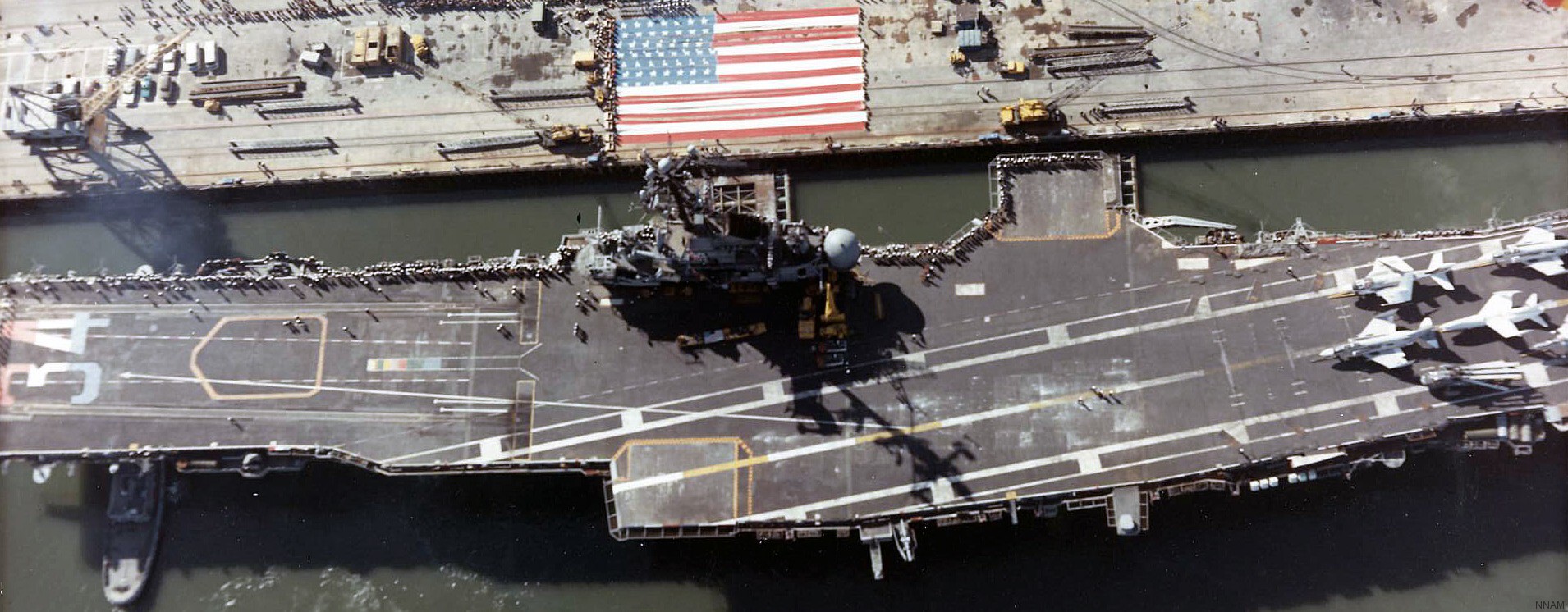 cv-34 uss oriskany essex class aircraft carrier us navy nas alameda california final deployment 33