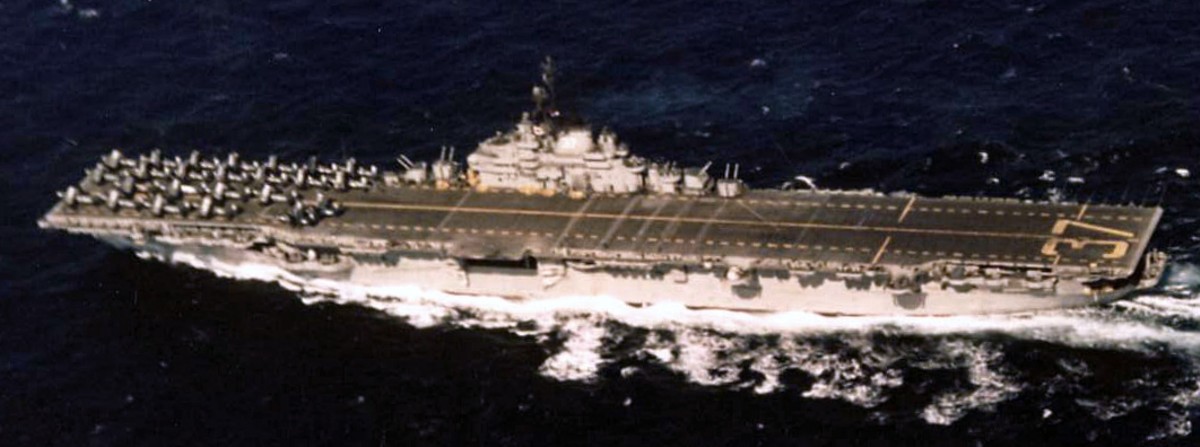 cv-37 uss princeton essex class aircraft carrier us navy cvg-19 korean war 03