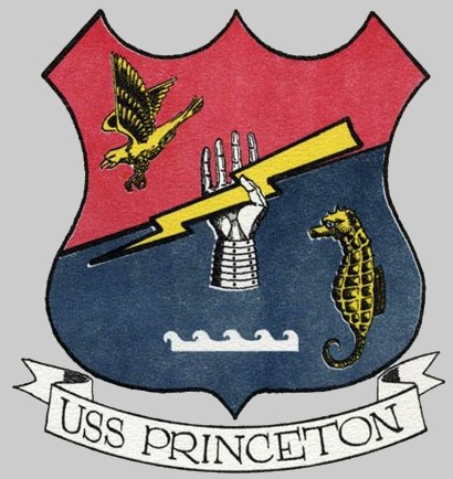 cv-37 lph-5 uss princeton insignia crest patch badge us navy aircraft carrier amphibious assault ship 02x