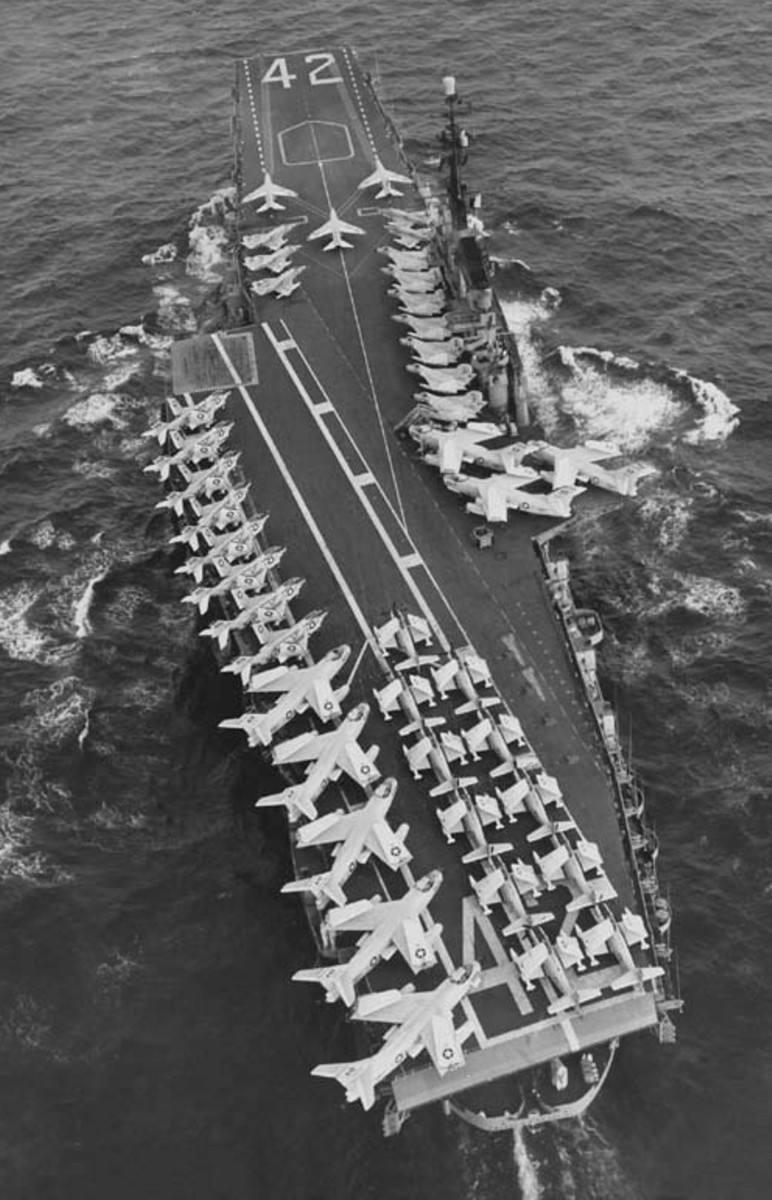 cva-42 uss franklin d. roosevelt midway class aircraft carrier air group cvg-1 50