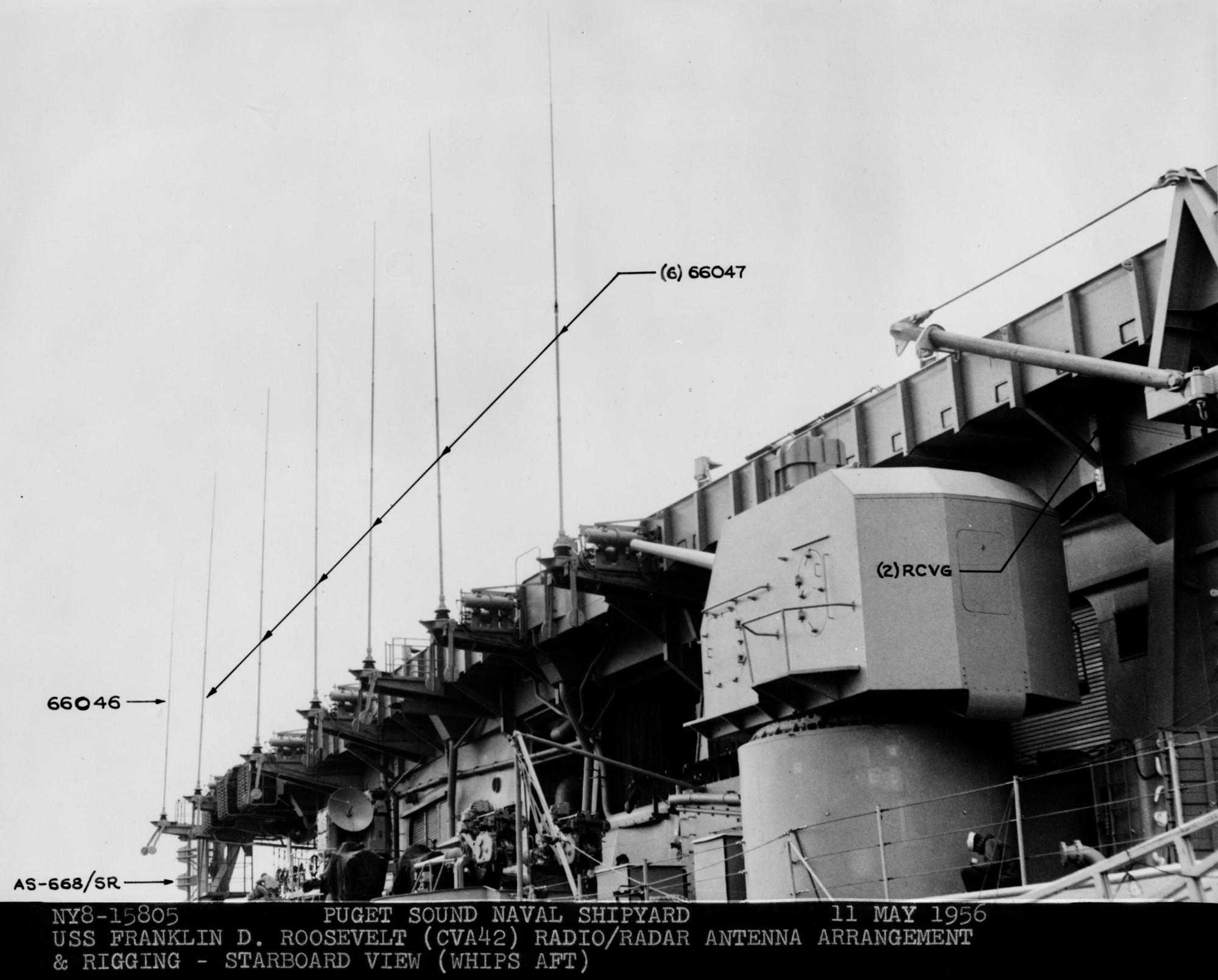 cva-42 uss franklin d. roosevelt midway class aircraft carrier 64