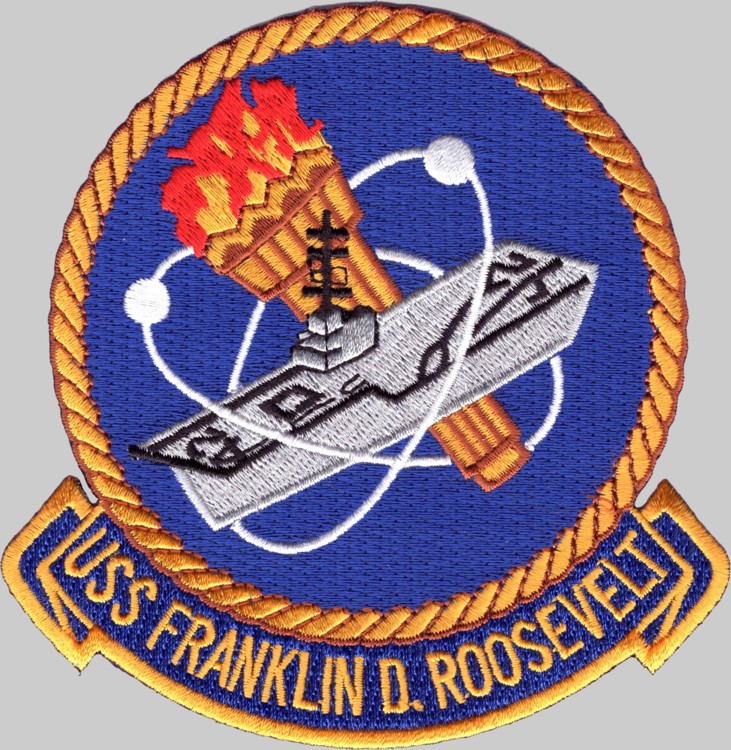 cv-42 uss franklin d. roosevelt insignia crest patch badge aircraft carrier usd navy 02x