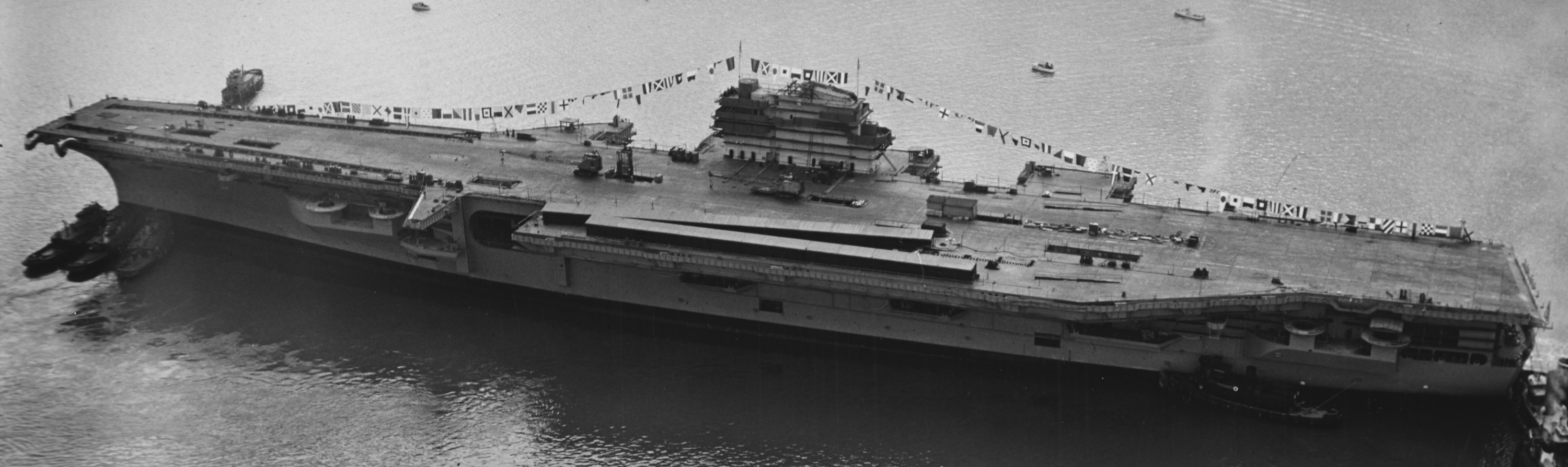 cv-59 uss forrestal aircraft carrier us navy launching december 1954 04