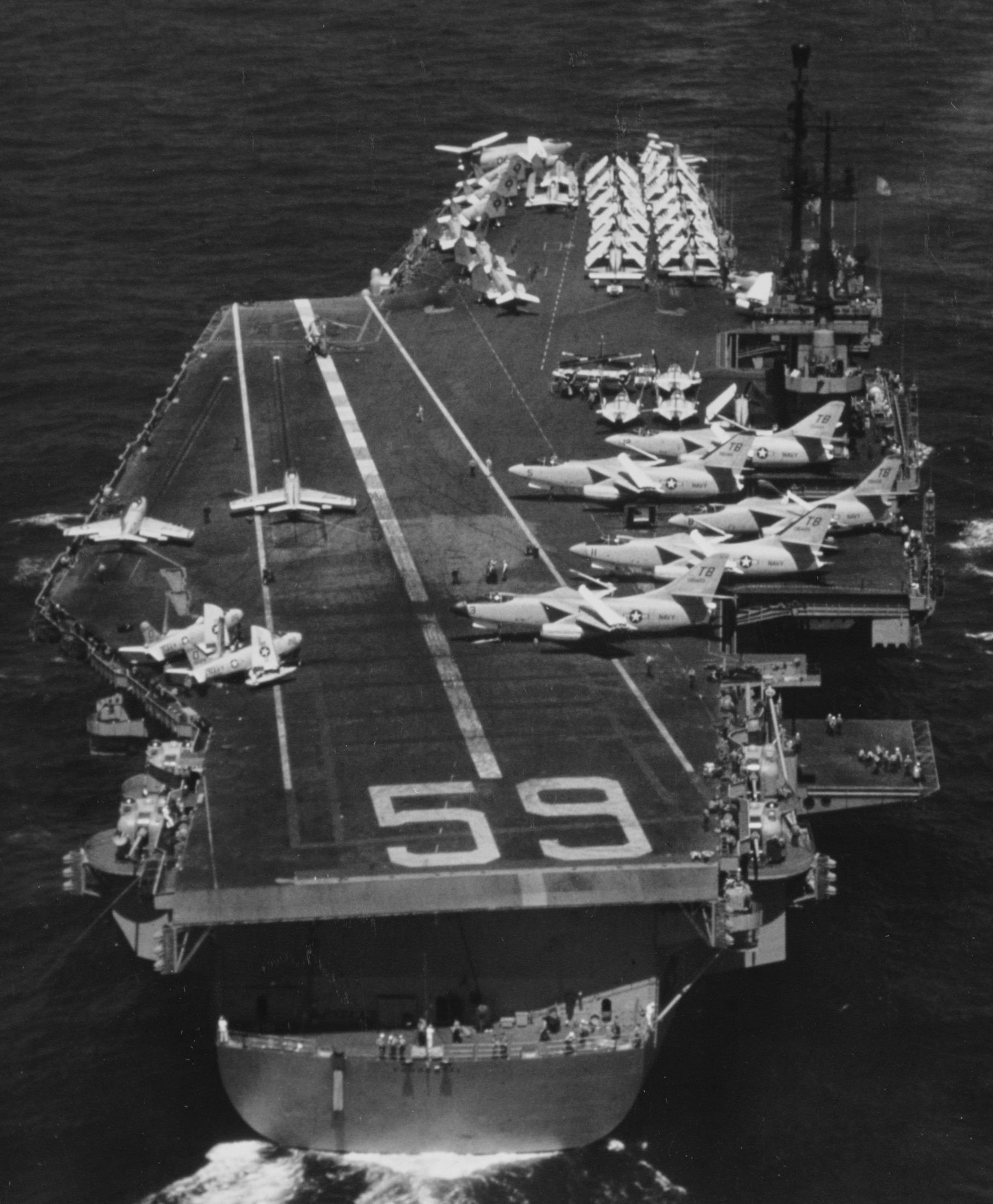 cv-59 uss forrestal aircraft carrier air group cvg-1 us navy 36