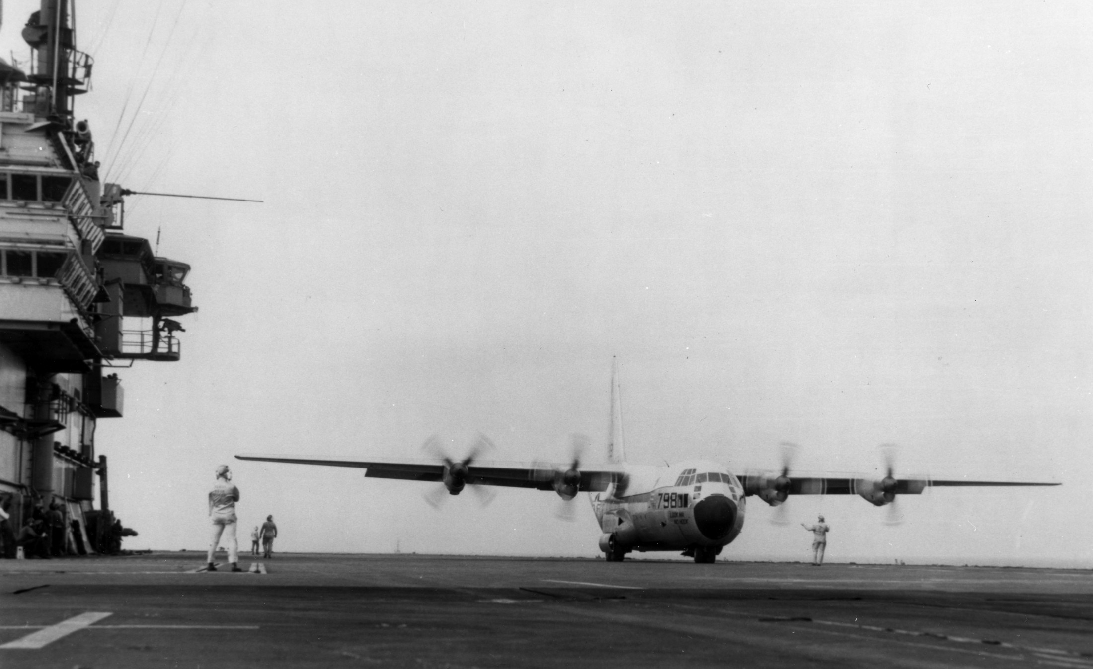 cv-59 uss forrestal aircraft carrier c-130 hercules 48