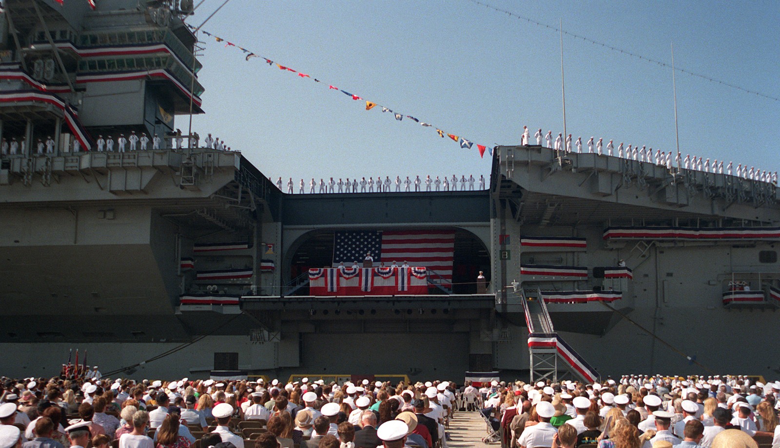 cv-60 uss saratoga forrestal class aircraft carrier us navy decommissioning naval station mayport florida 09