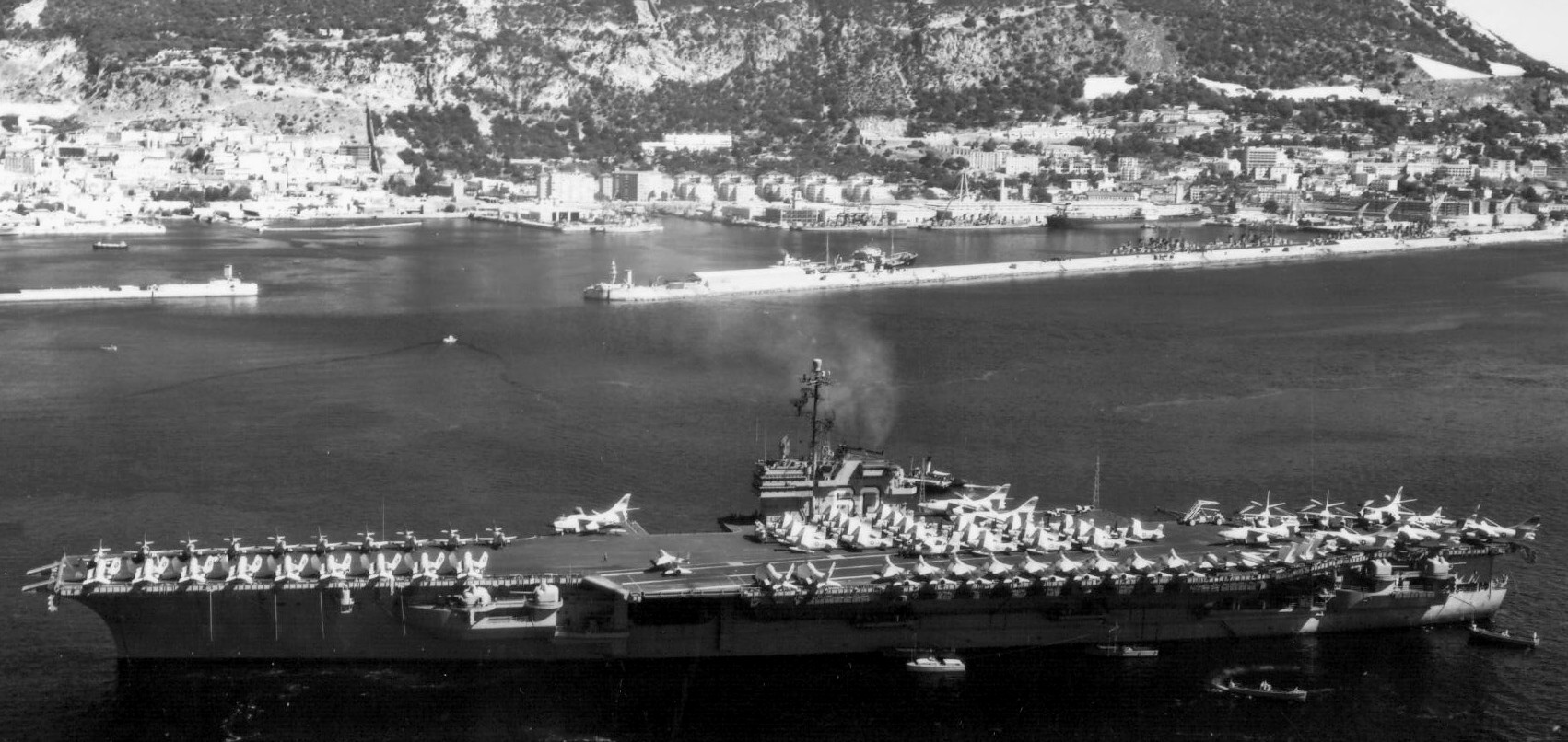 cv-60 uss saratoga forrestal class aircraft carrier air group cvg-3 us navy gibraltar 1958 28