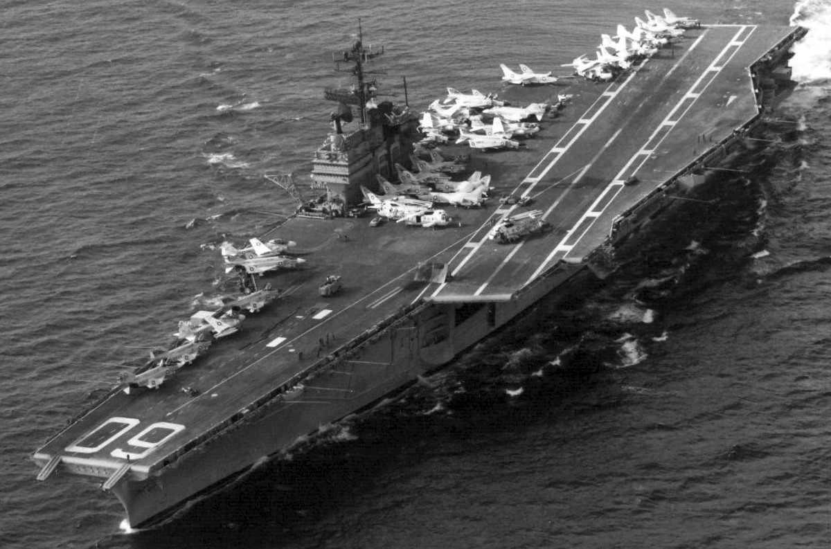 cv-60 uss saratoga forrestal class aircraft carrier air wing cvw-3 us navy 47