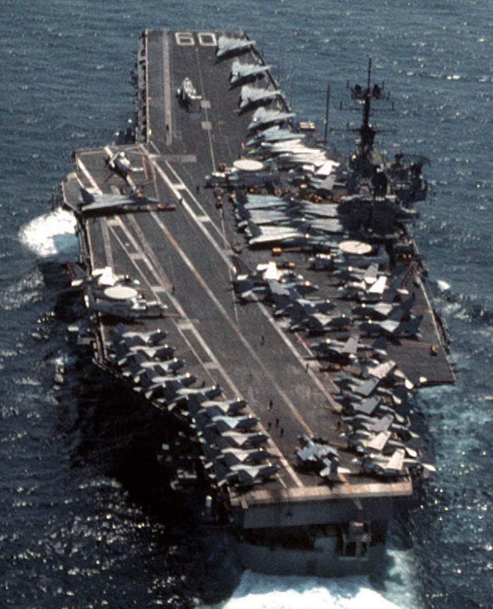 cv-60 uss saratoga forrestal class aircraft carrier air wing cvw-17 us navy 63