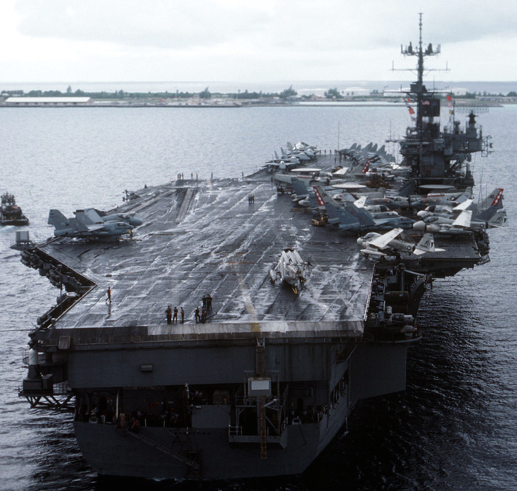 cv-60 uss saratoga forrestal class aircraft carrier air wing cvw-17 us navy 71