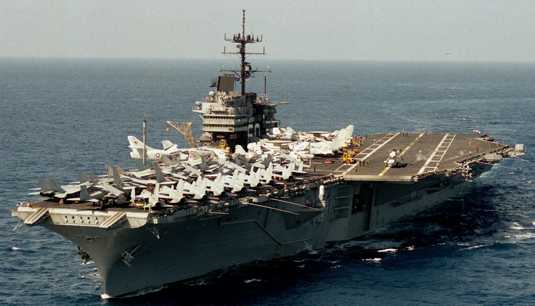 cv-60 uss saratoga forrestal class aircraft carrier air wing cvw-17 us navy mediterranean sea 1987 104