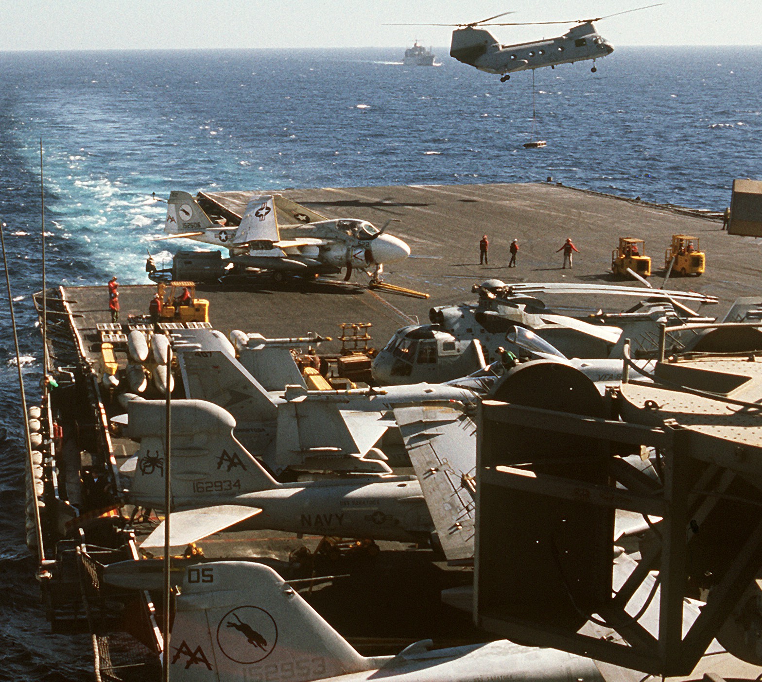 cv-60 uss saratoga forrestal class aircraft carrier air wing cvw-17 us navy desert storm shield 1991 119