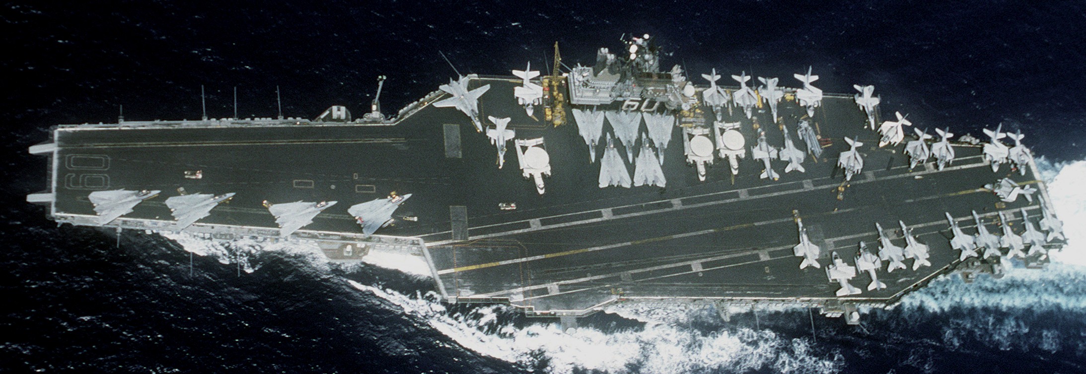 cv-60 uss saratoga forrestal class aircraft carrier air wing cvw-17 us navy mediterranean sea 126