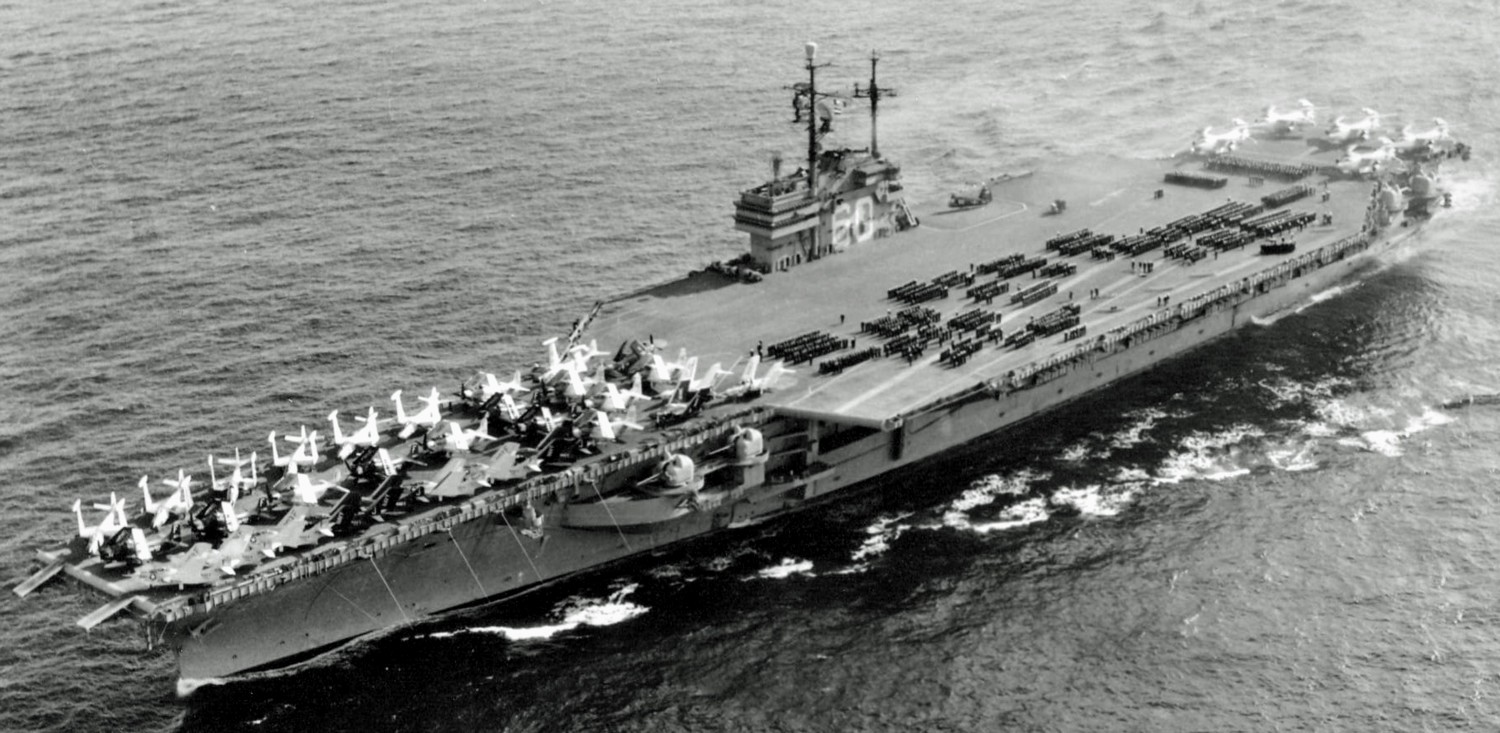 cv-60 uss saratoga forrestal class aircraft carrier air group cvg-4 us navy 151