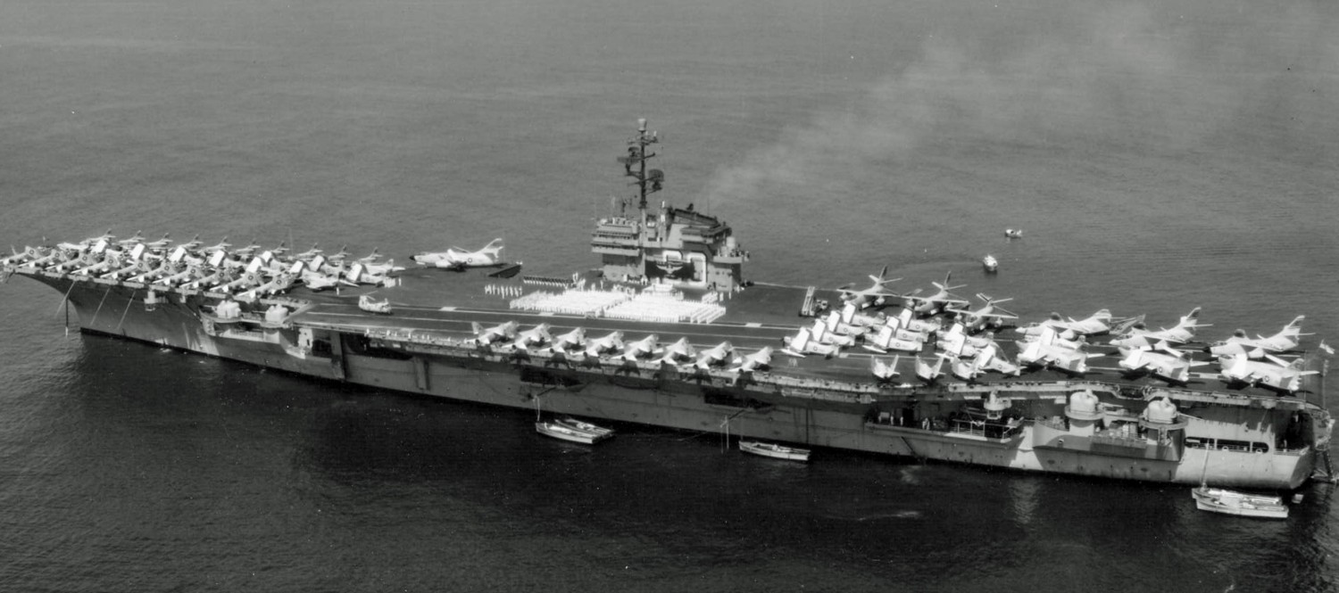 cv-60 uss saratoga forrestal class aircraft carrier air group cvg-3 us navy 166
