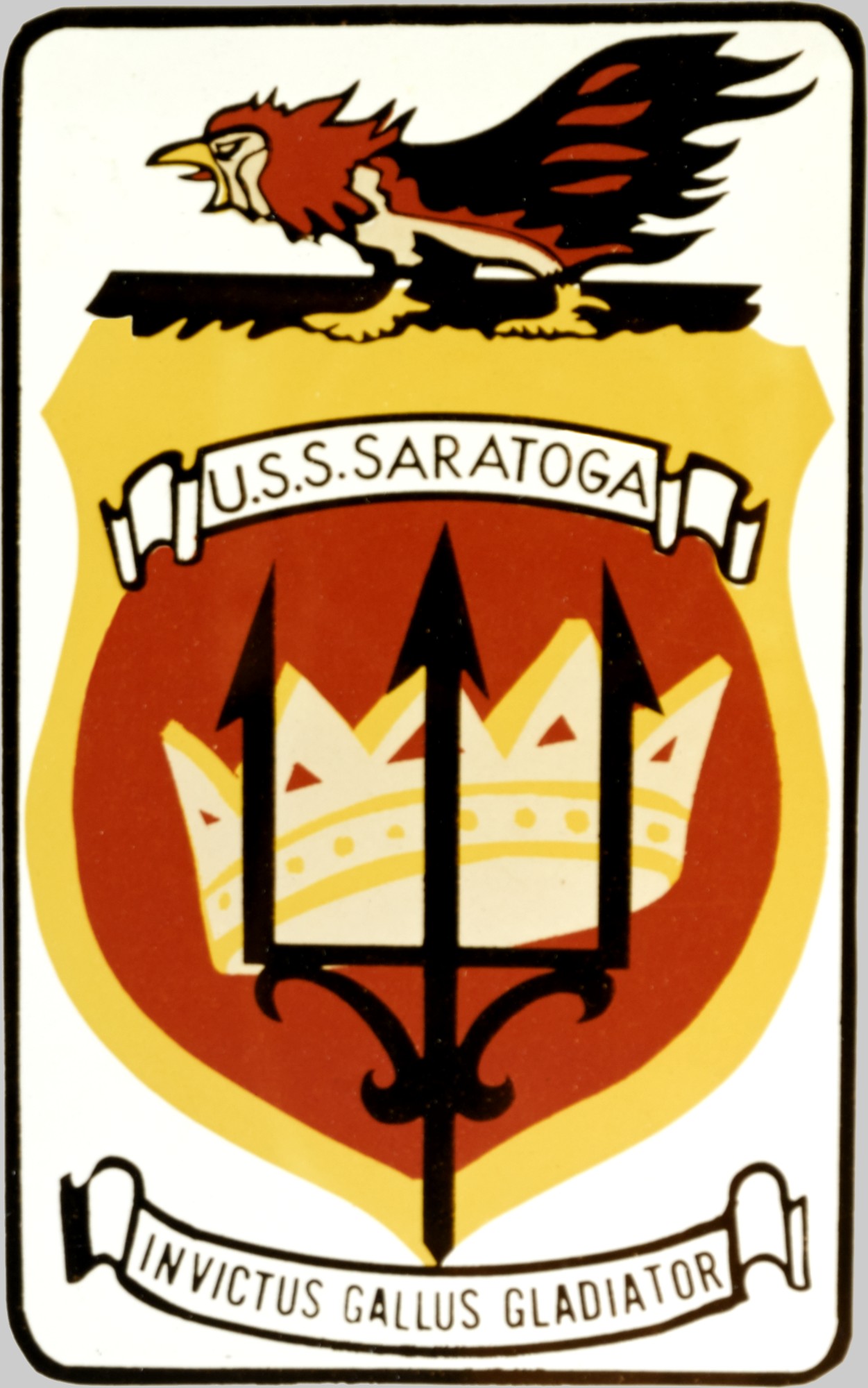 cv-60 uss saratoga insignia crest patch badge forrestal class aircraft carrier us navy 02x
