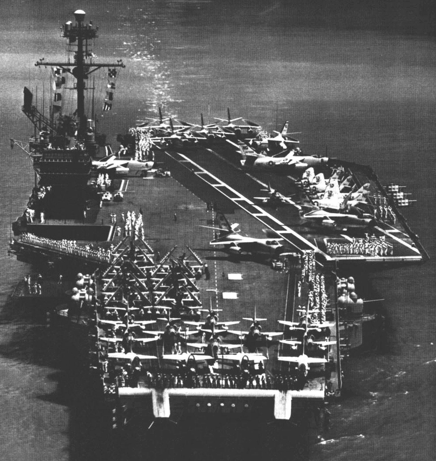 cv-61 uss ranger forrestal class aircraft carrier air group cvg-9 us navy 1962 05