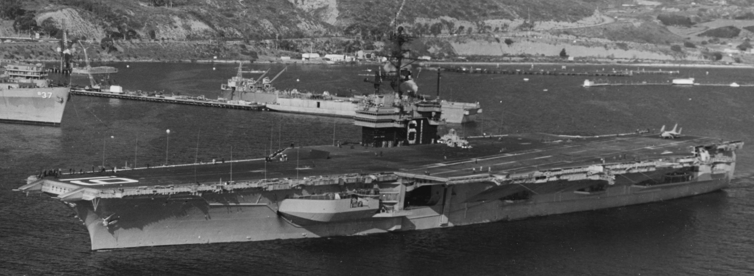 cv-61 uss ranger forrestal class aircraft carrier us navy point loma 34