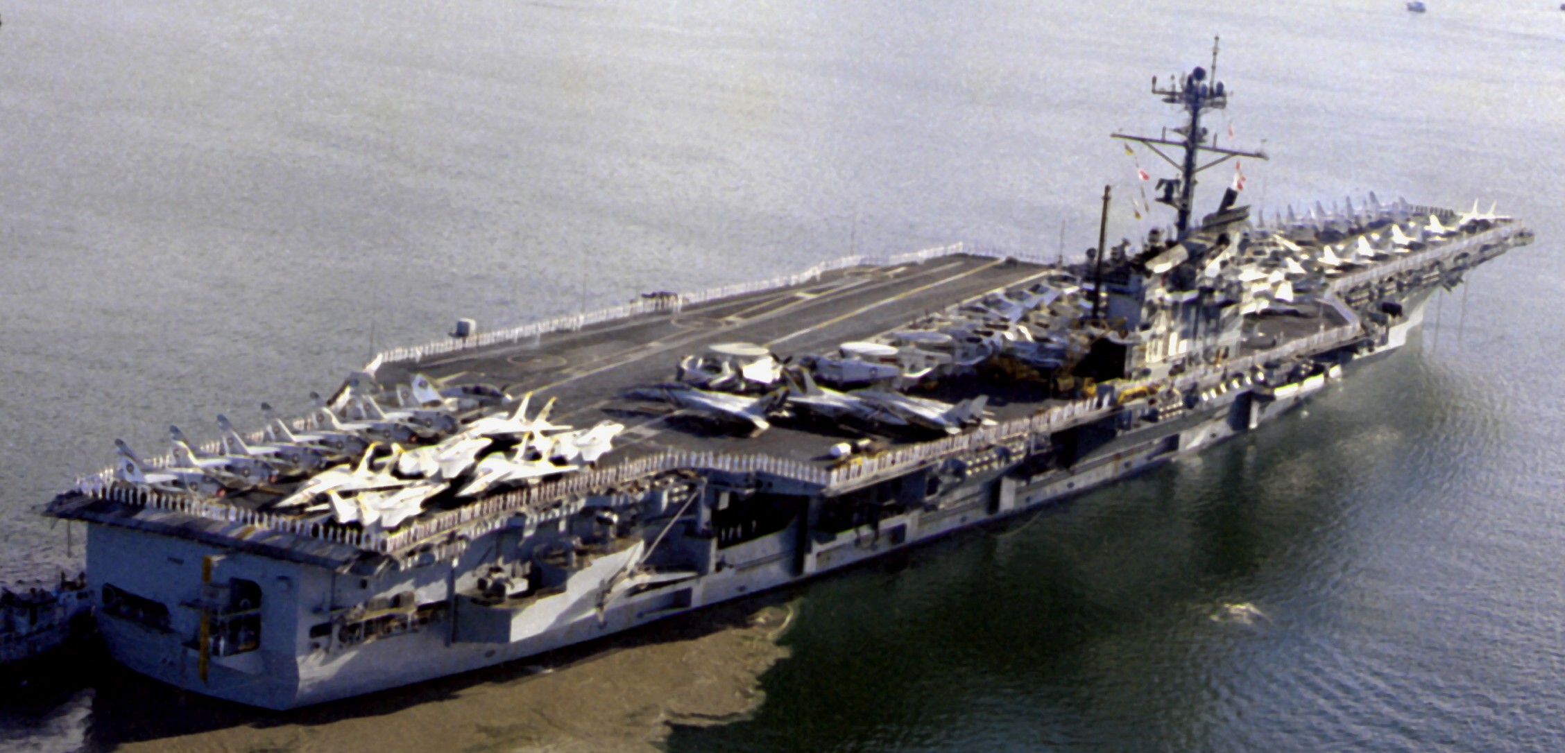 cv-61 uss ranger forrestal class aircraft carrier air wing cvw-2 us navy pearl harbor 1982 44