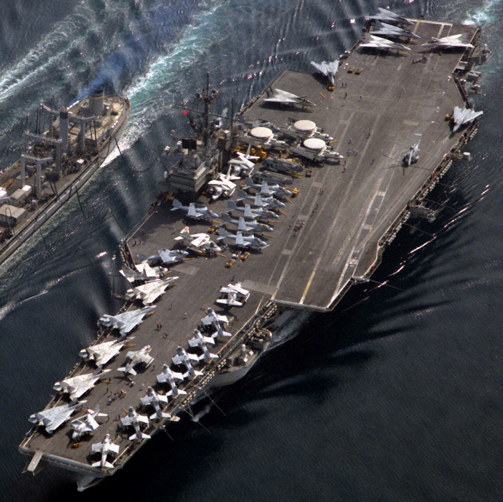 cv-61 uss ranger forrestal class aircraft carrier air wing cvw-2 us navy desert storm 1991 100