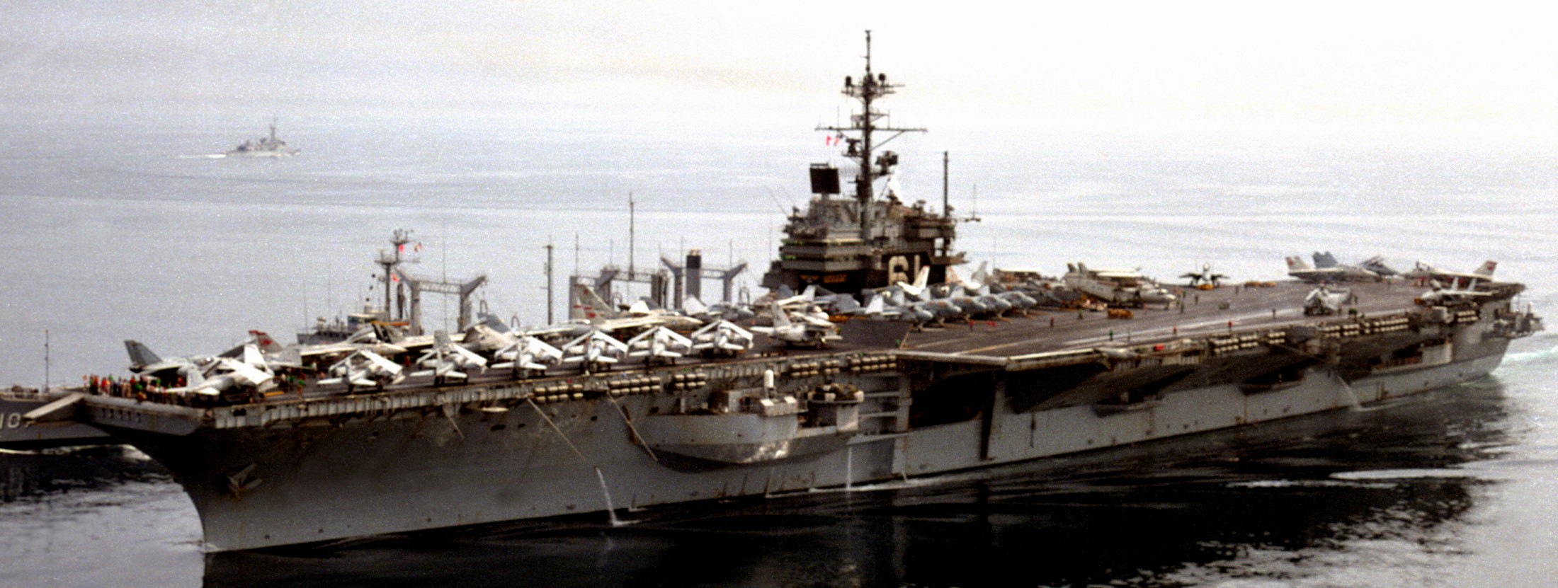 cv-61 uss ranger forrestal class aircraft carrier air wing cvw-2 us navy desert shield storm 1991 103