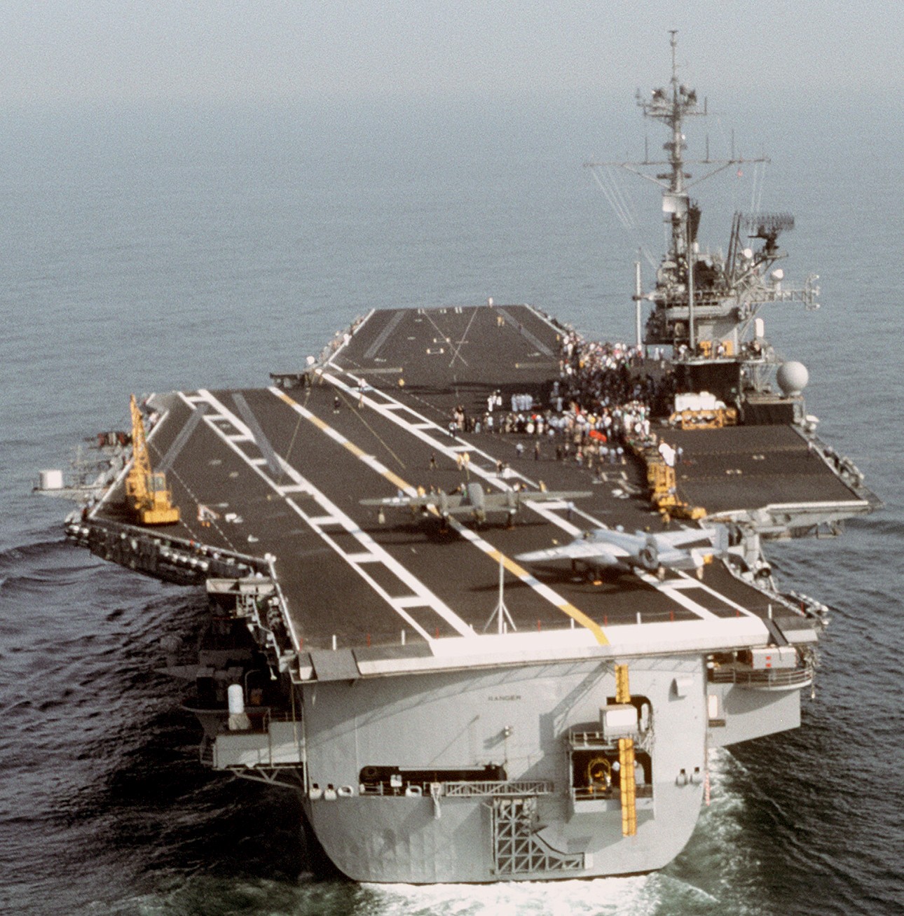 cv-61 uss ranger forrestal class aircraft carrier us navy b-25 mitchell bomber doolittle 1992 115