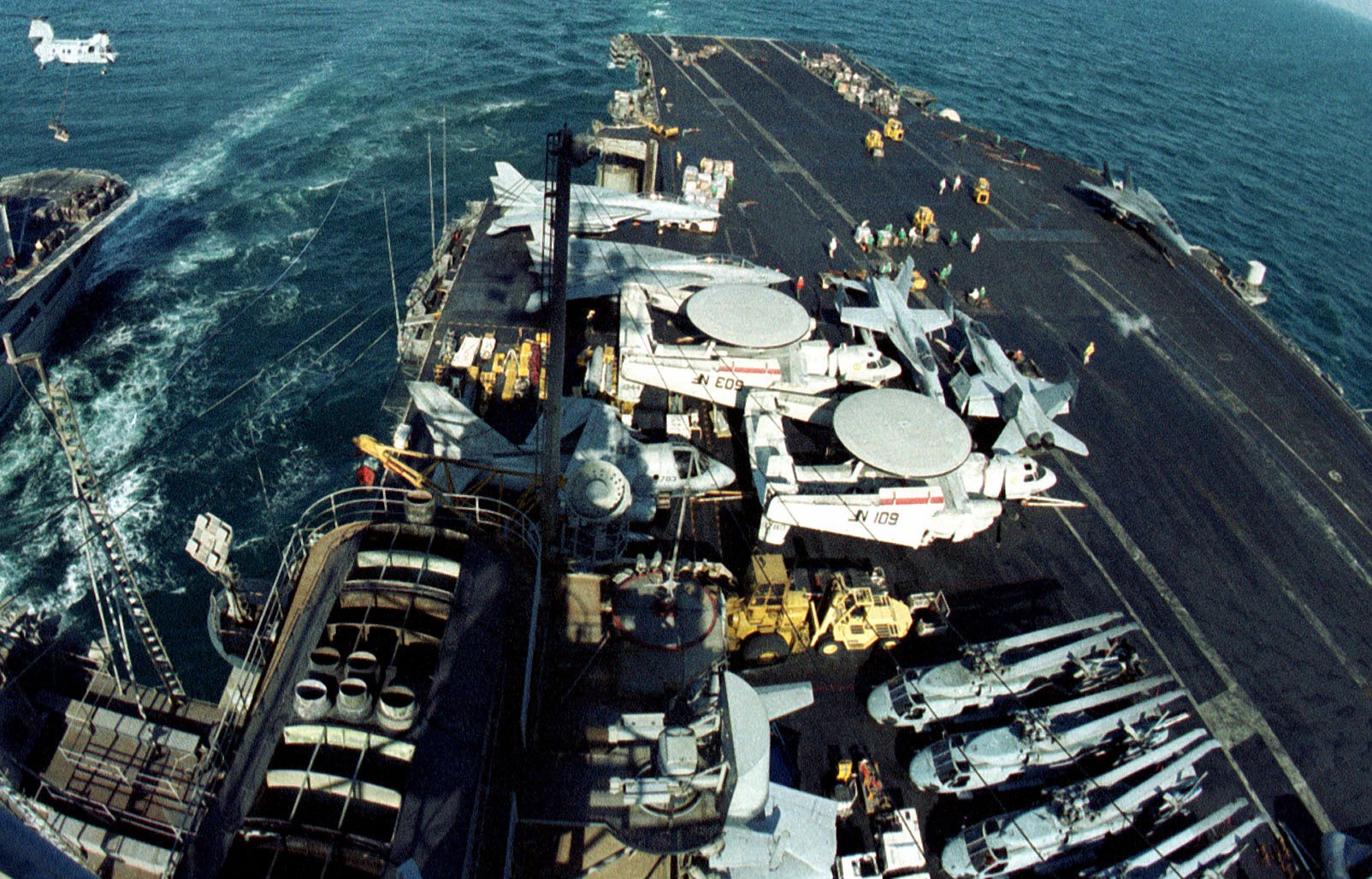 uss independence cv-62 forrestal class aircraft carrier persian gulf 1998 128