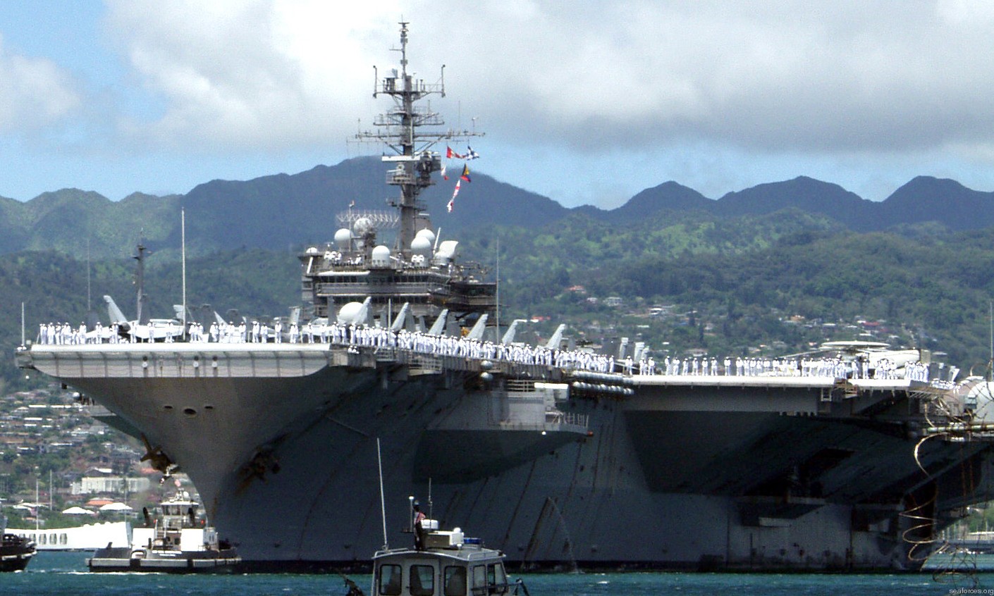 cv-63 uss kitty hawk aircraft carrier air wing cvw-5 us navy 24 pearl harbor hawaii