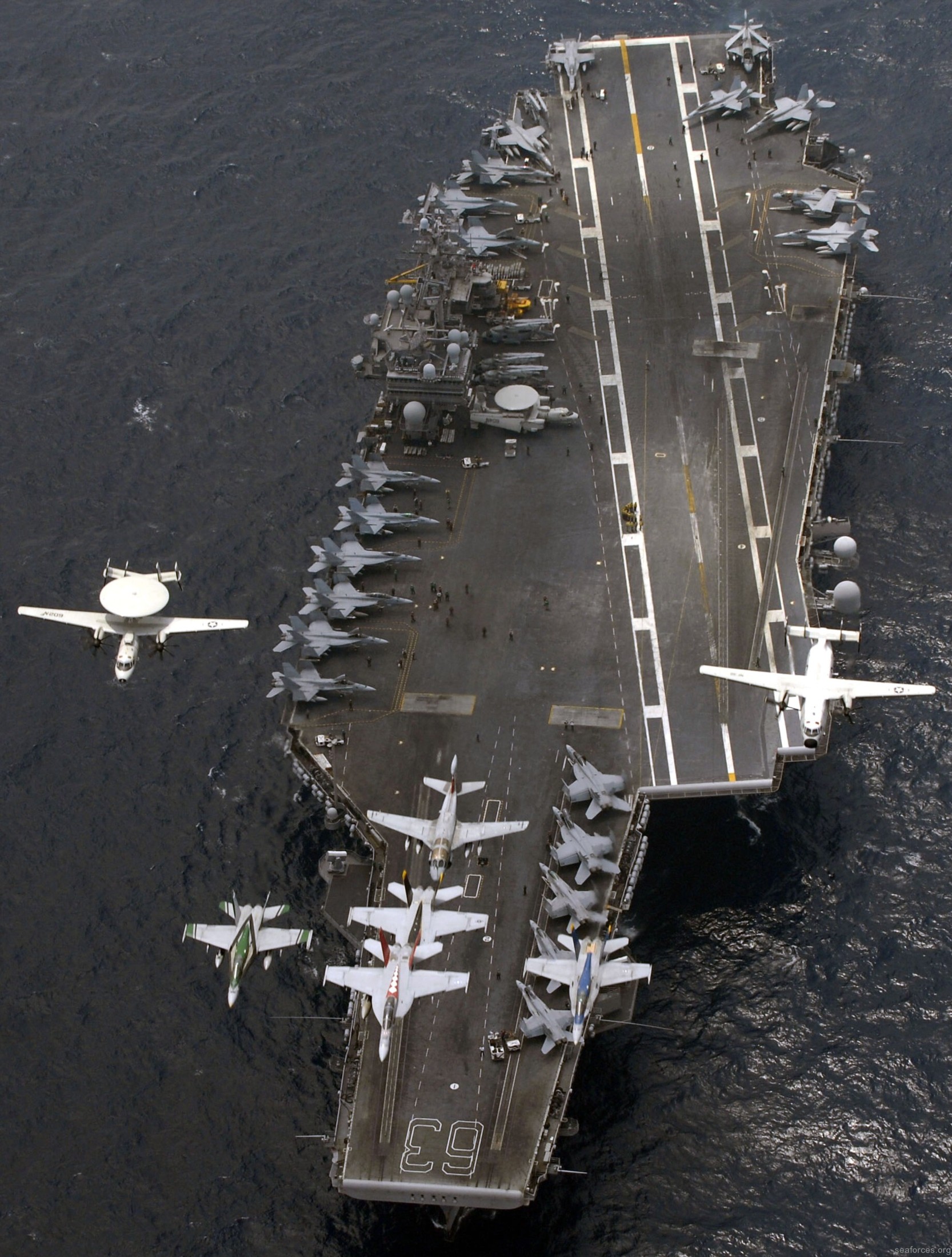 cv-63 uss kitty hawk aircraft carrier air wing cvw-5 us navy 58