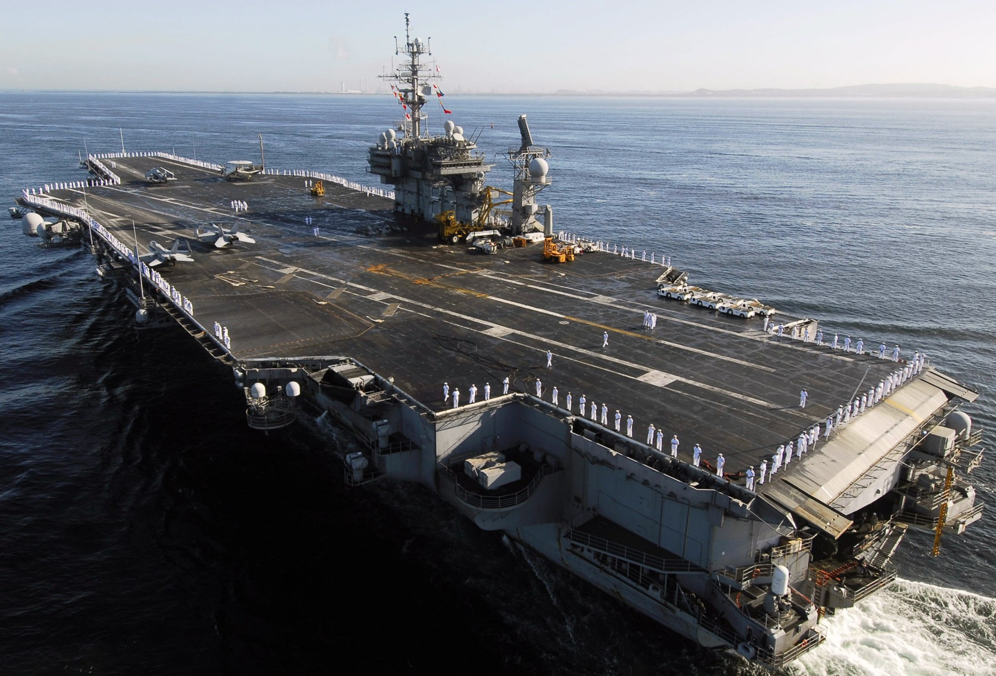 cv-63 uss kitty hawk aircraft carrier us navy 91