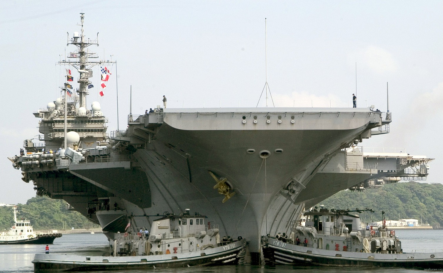 cv-63 uss kitty hawk aircraft carrier 107