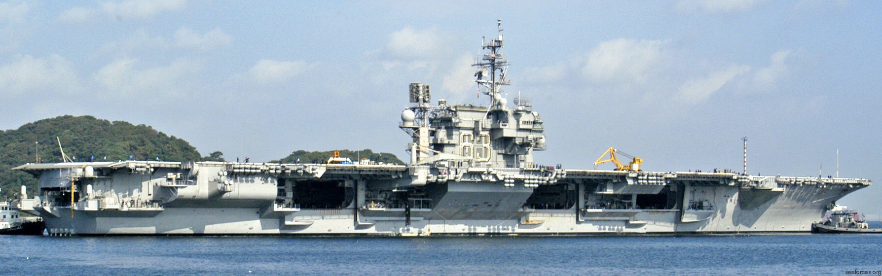 cv-63 uss kitty hawk aircraft carrier us navy fleet activities yokosuka japan