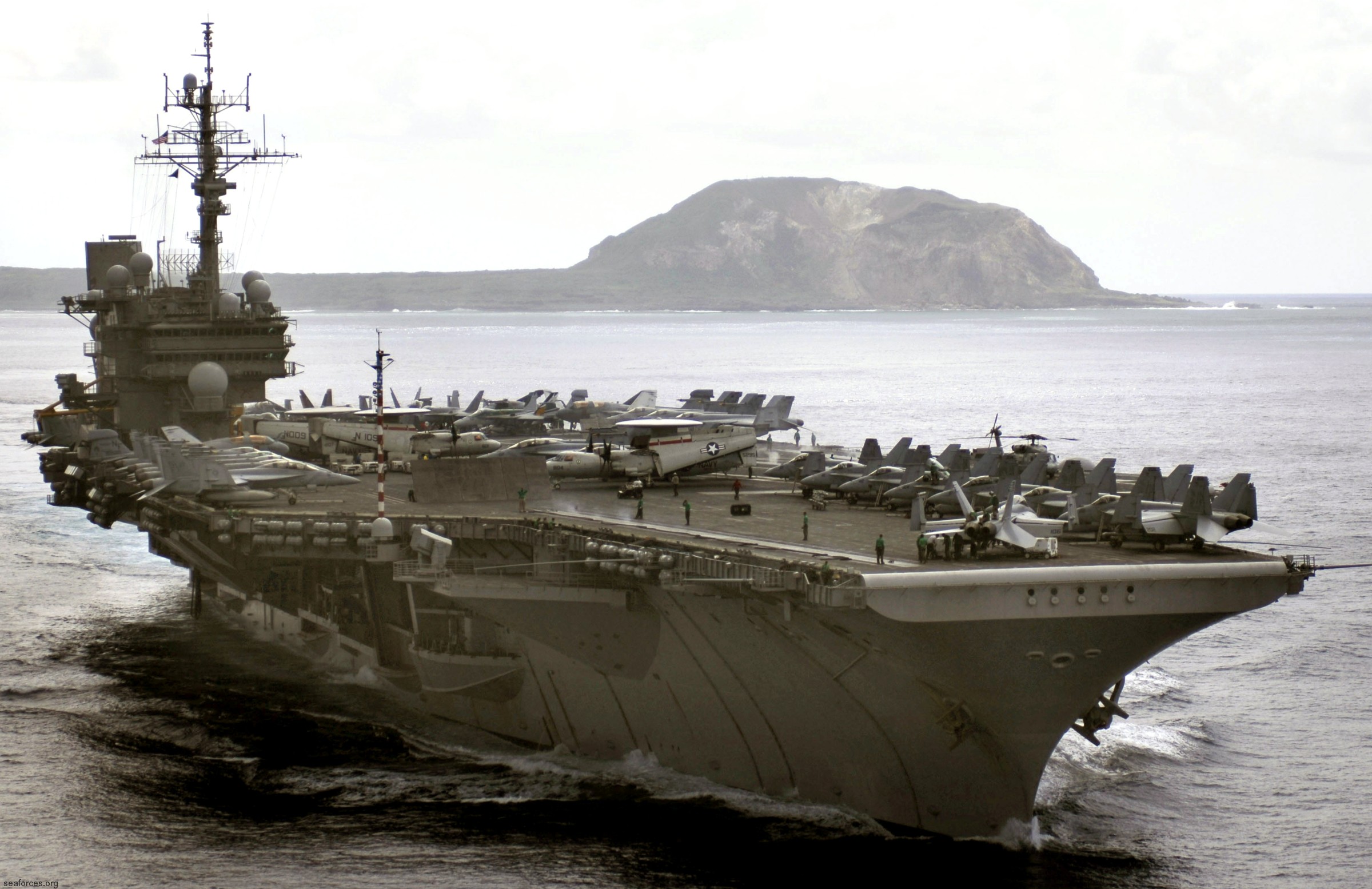 cv-63 uss kitty hawk aircraft carrier air wing cvw-5 us navy 127 iwo jima japan