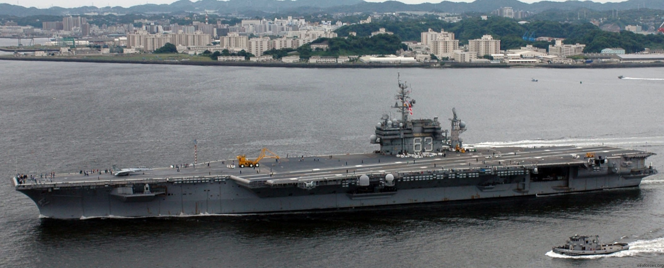 cv-63 uss kitty hawk aircraft carrier us navy 135 yokosuka