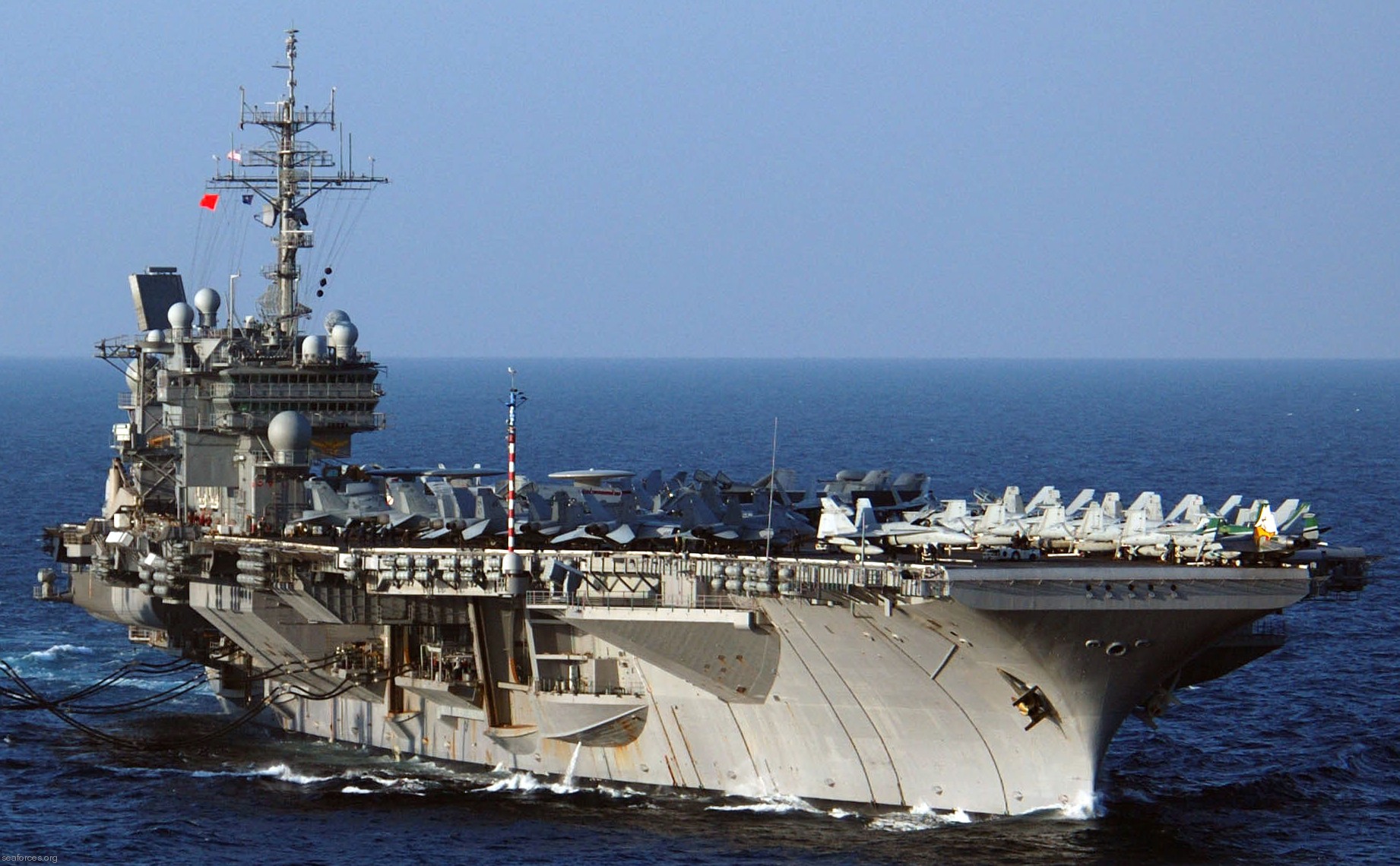 cv-63 uss kitty hawk aircraft carrier air wing cvw-5 us navy 172 sea of japan