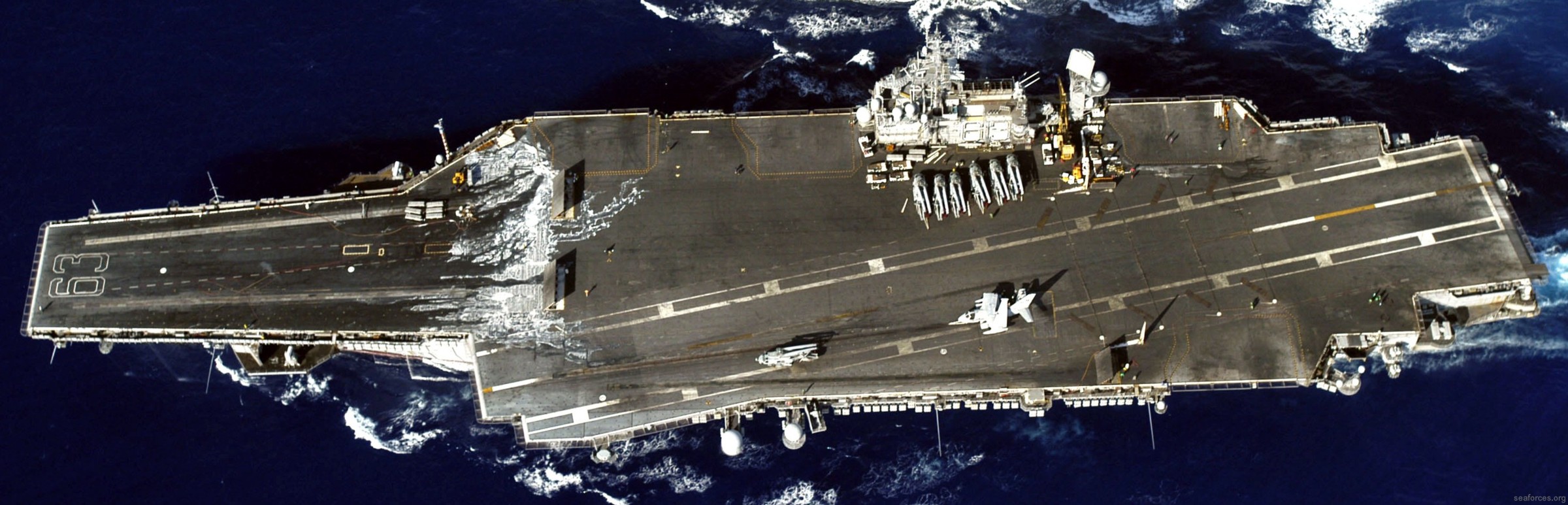 cv-63 uss kitty hawk aircraft carrier pacific ocean 180