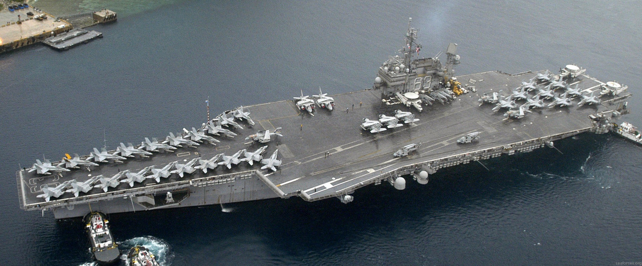 cv-63 uss kitty hawk aircraft carrier air wing cvw-5 us navy 184 apra harbor guam 2004