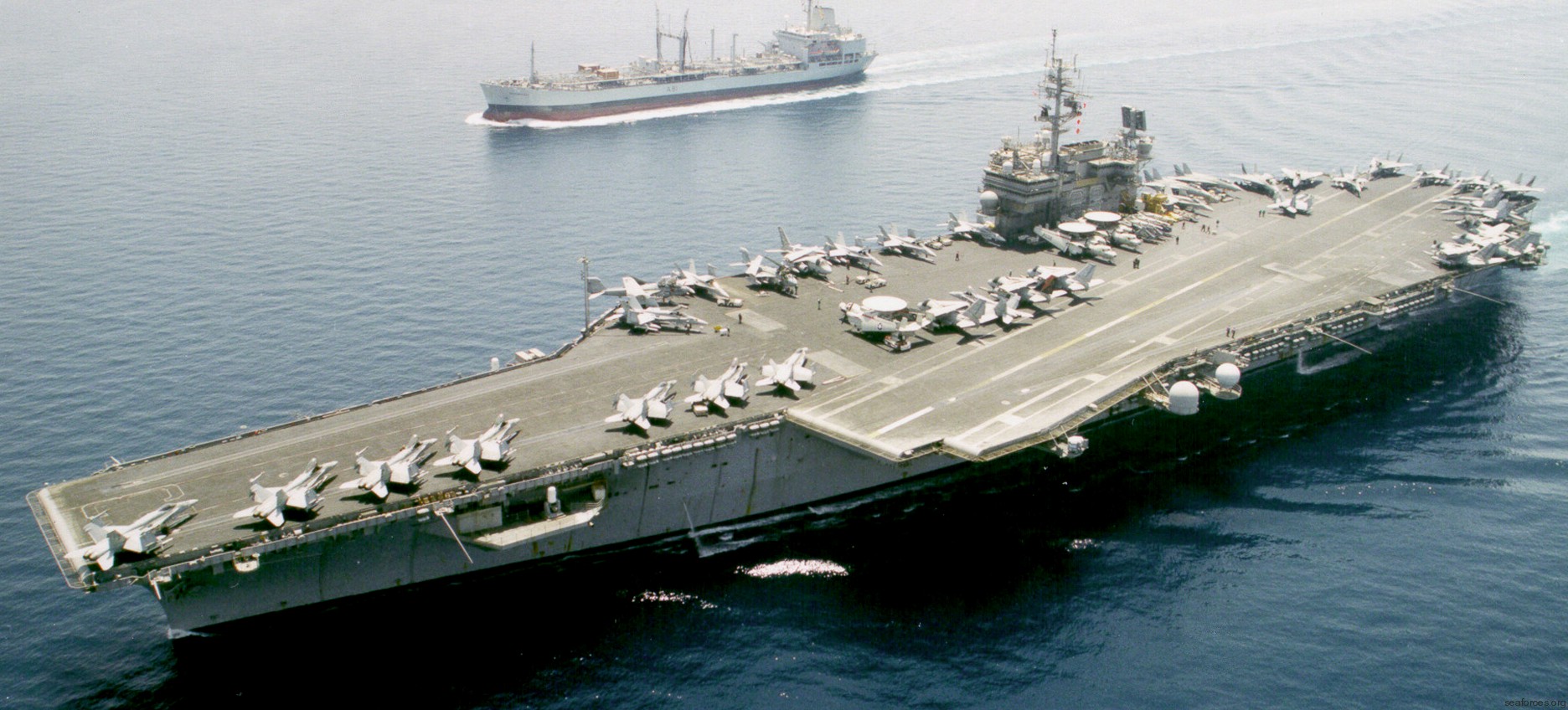 cv-63 uss kitty hawk aircraft carrier air wing cvw-5 us navy 216 persian gulf