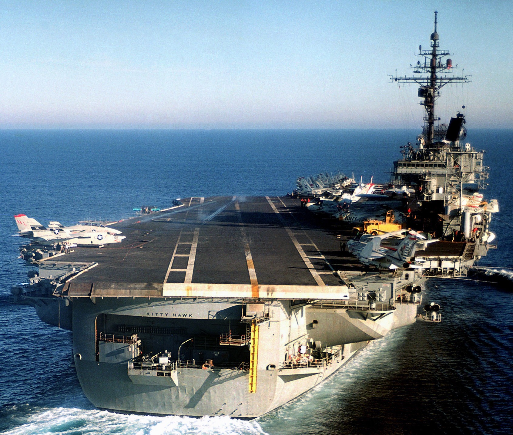 cv-63 uss kitty hawk aircraft carrier air wing cvw-15 us navy 239