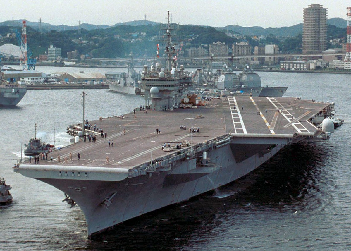 cv-63 uss kitty hawk aircraft carrier 253 yokosuka japan