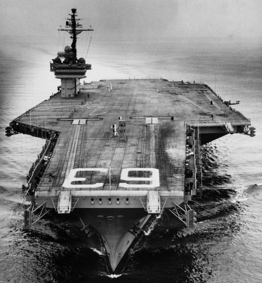 cva-63 uss kitty hawk aircraft carrier builders trials 1961