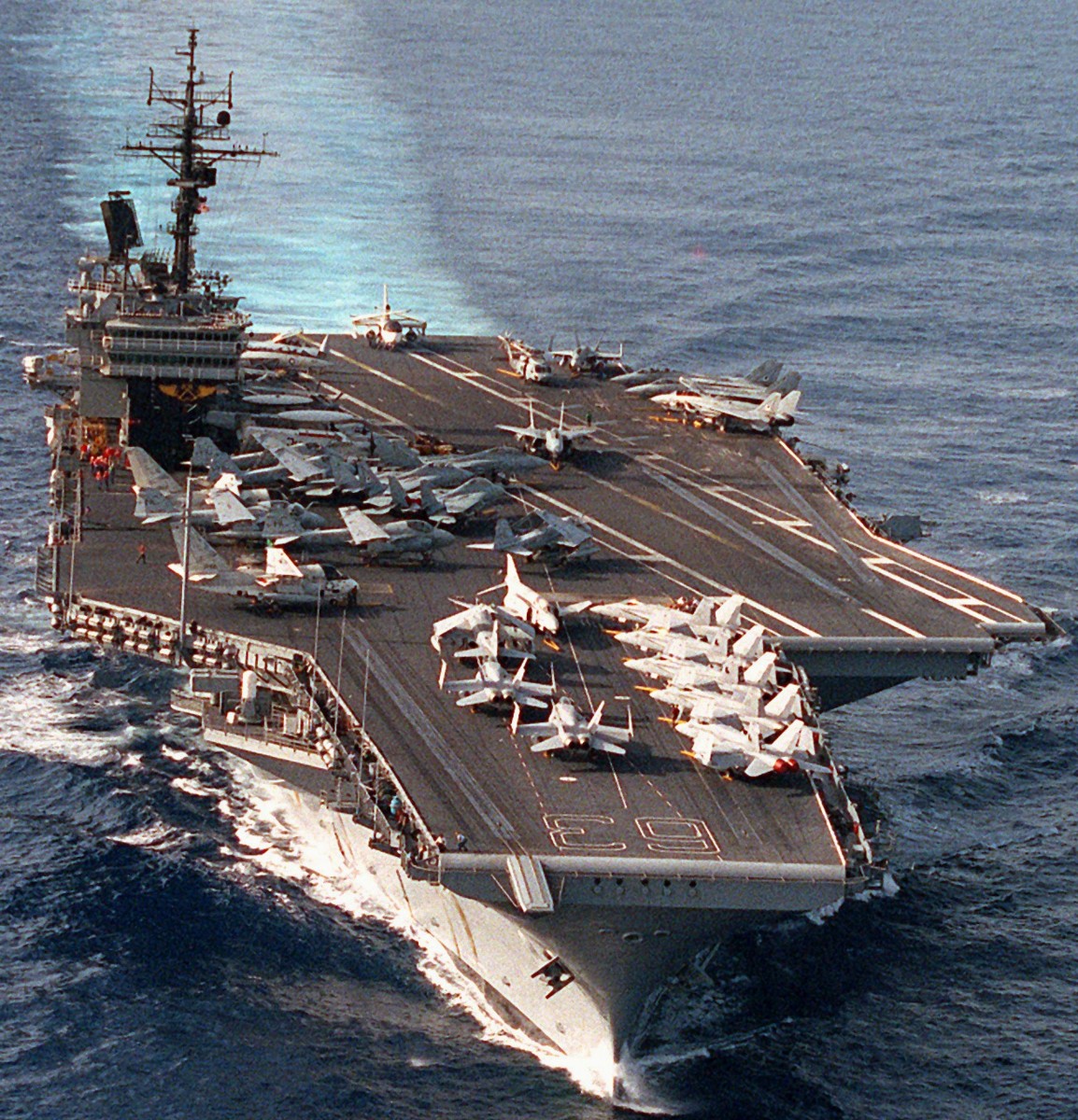 cv-63 uss kitty hawk aircraft carrier air wing cvw-3 us navy 386
