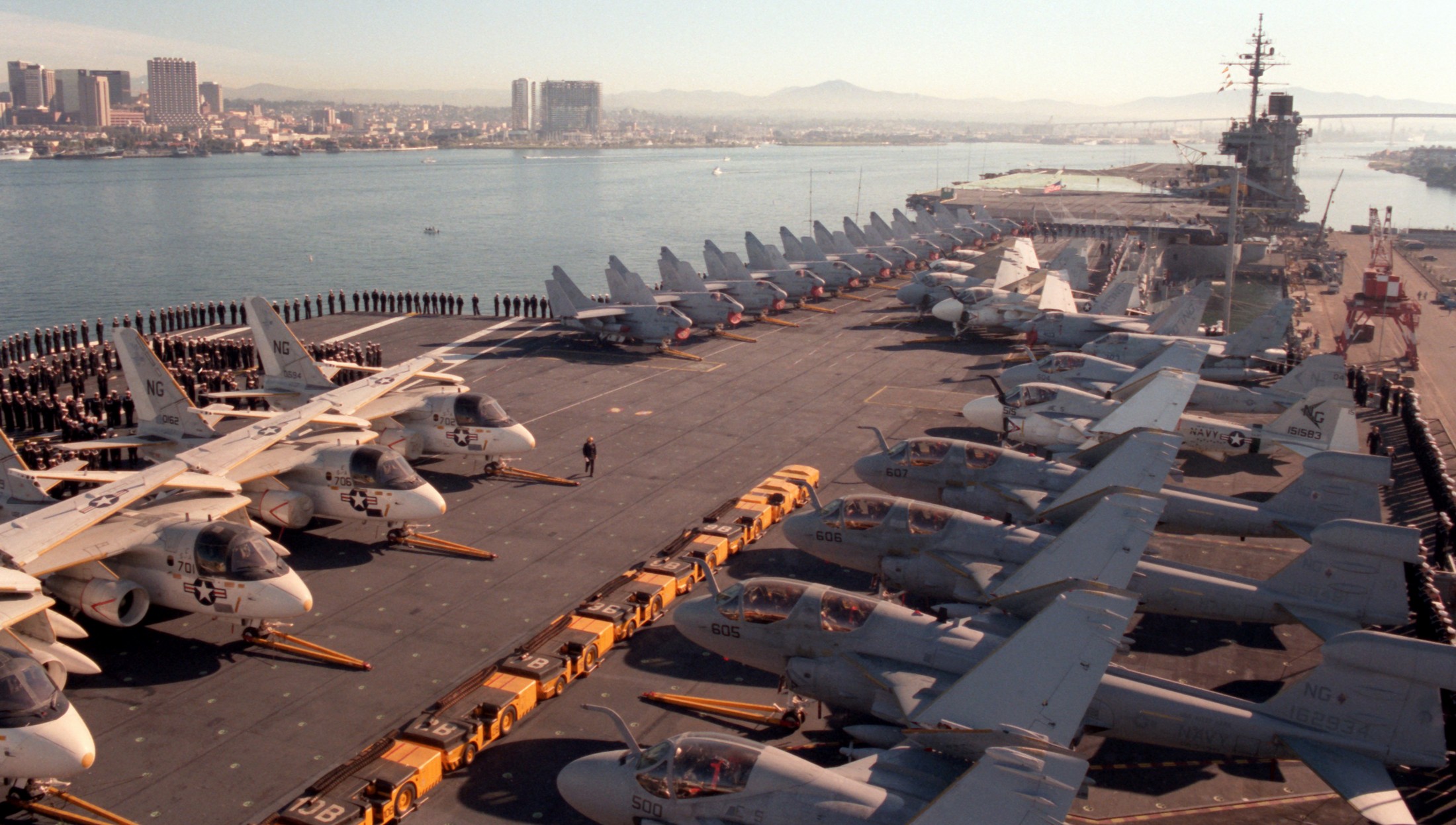 cv-63 uss kitty hawk aircraft carrier air wing cvw-9 us navy 428 ea-6b prowler s-3b viking