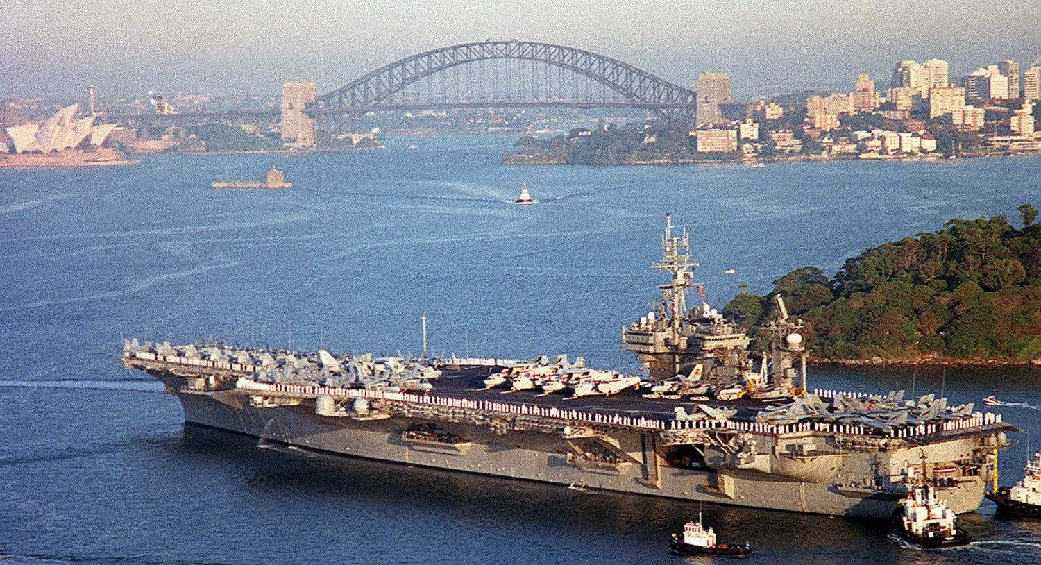cv-64 uss constellation kitty hawk class aircraft carrier air wing cvw-2 us navy sydney australia 05