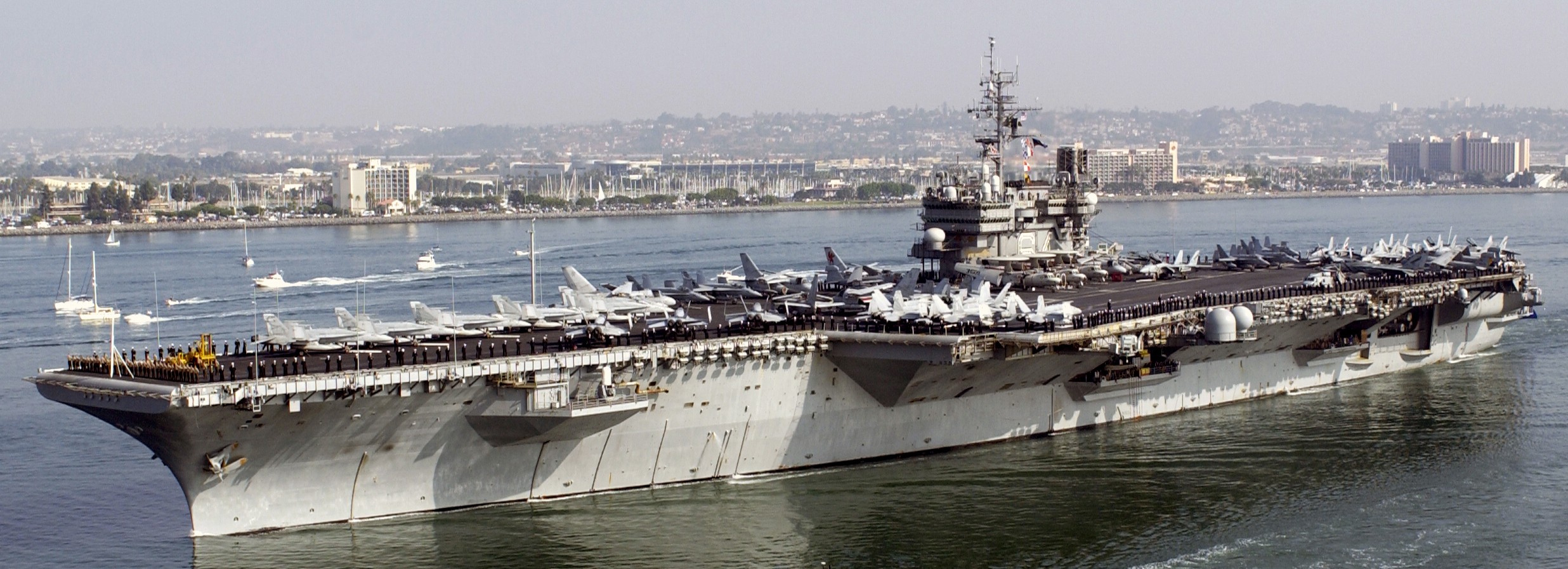 cv-64 uss constellation kitty hawk class aircraft carrier air wing cvw-2 us navy nas north island 06