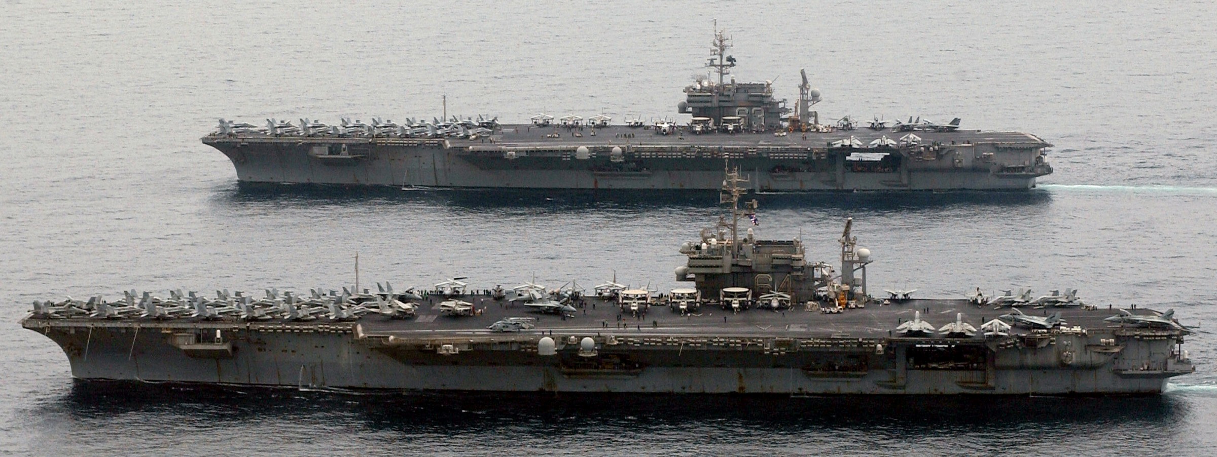 cv-64 uss constellation kitty hawk class aircraft carrier air wing cvw-2 us navy enduring freedom 2003 12